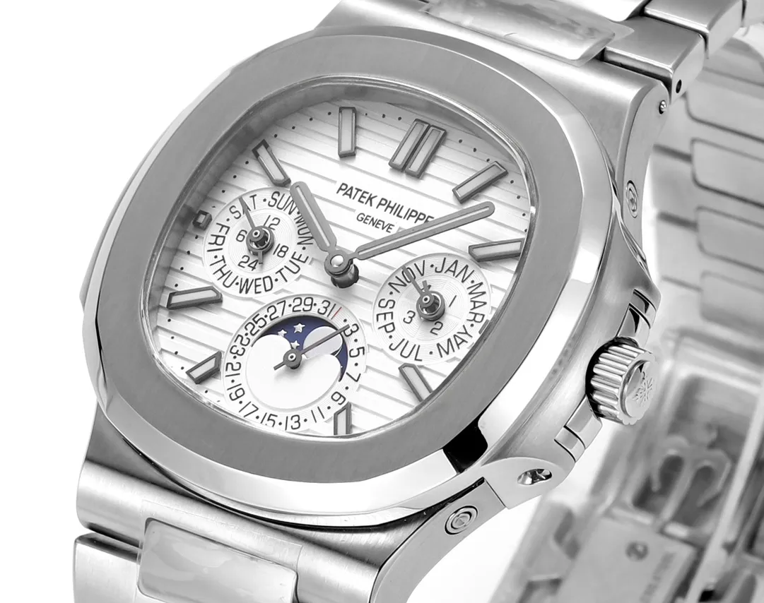 Patek Philippe Silver Nautilus Watch