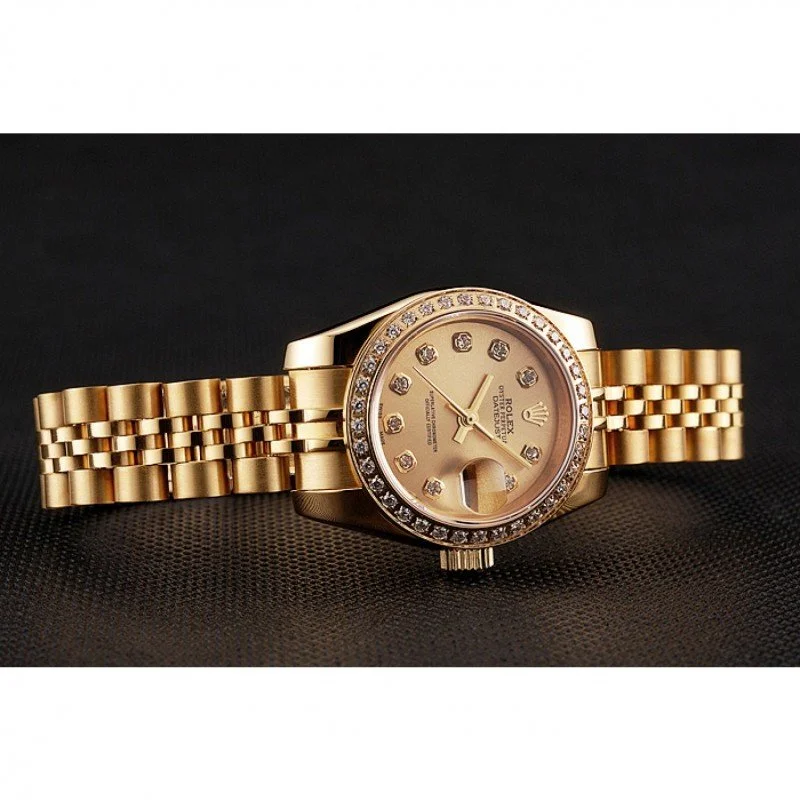 Superclone Rolex Datejust 28mm Gold Dial 1454096