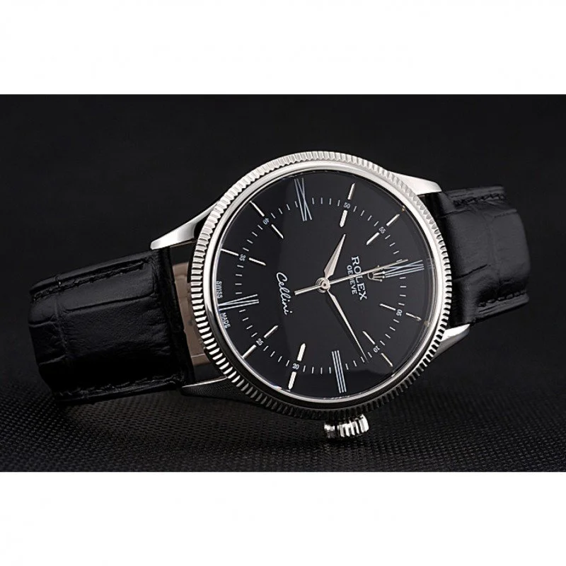 Superclone Rolex Cellini 39mm Black Dial 622654