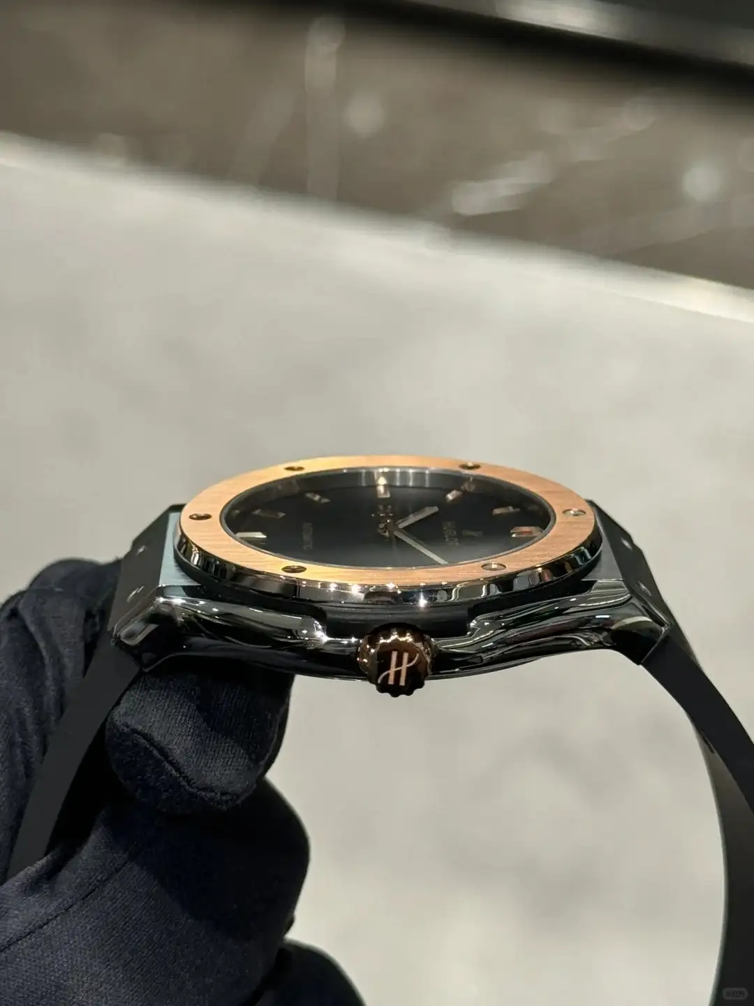 Hublot Classic Fusion Men Automatic Black Rubber Watch 511.NO.1181.RX