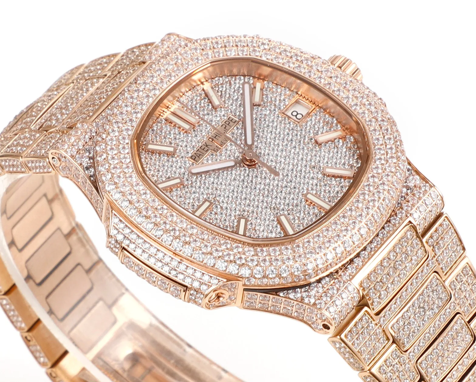 Patek Philippe Rose Gold Diamond Watch