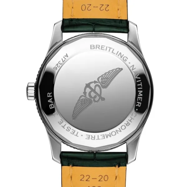 Breitling Navitimer Men Automatic Green Alligator Watch A17326361L1P2