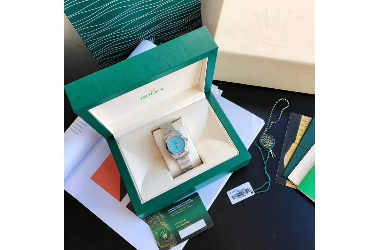 Couple Watches Rolex Oyster Perpetual 31/41mm SS/SS Tiffany Blue/Stk