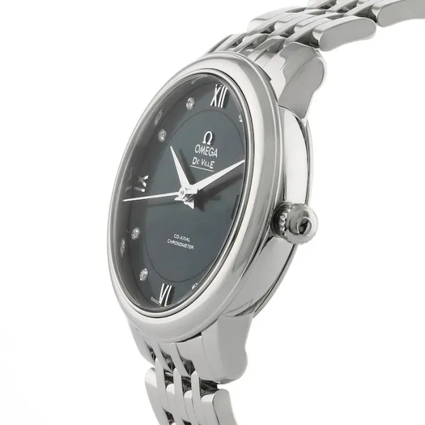 Omega De Ville Women Automatic Blue Stainless Steel Watch O42410332053001