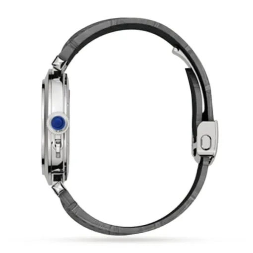 Cartier Pasha de Cartier Men Automatic Silver Alligator Watch WSPA0010