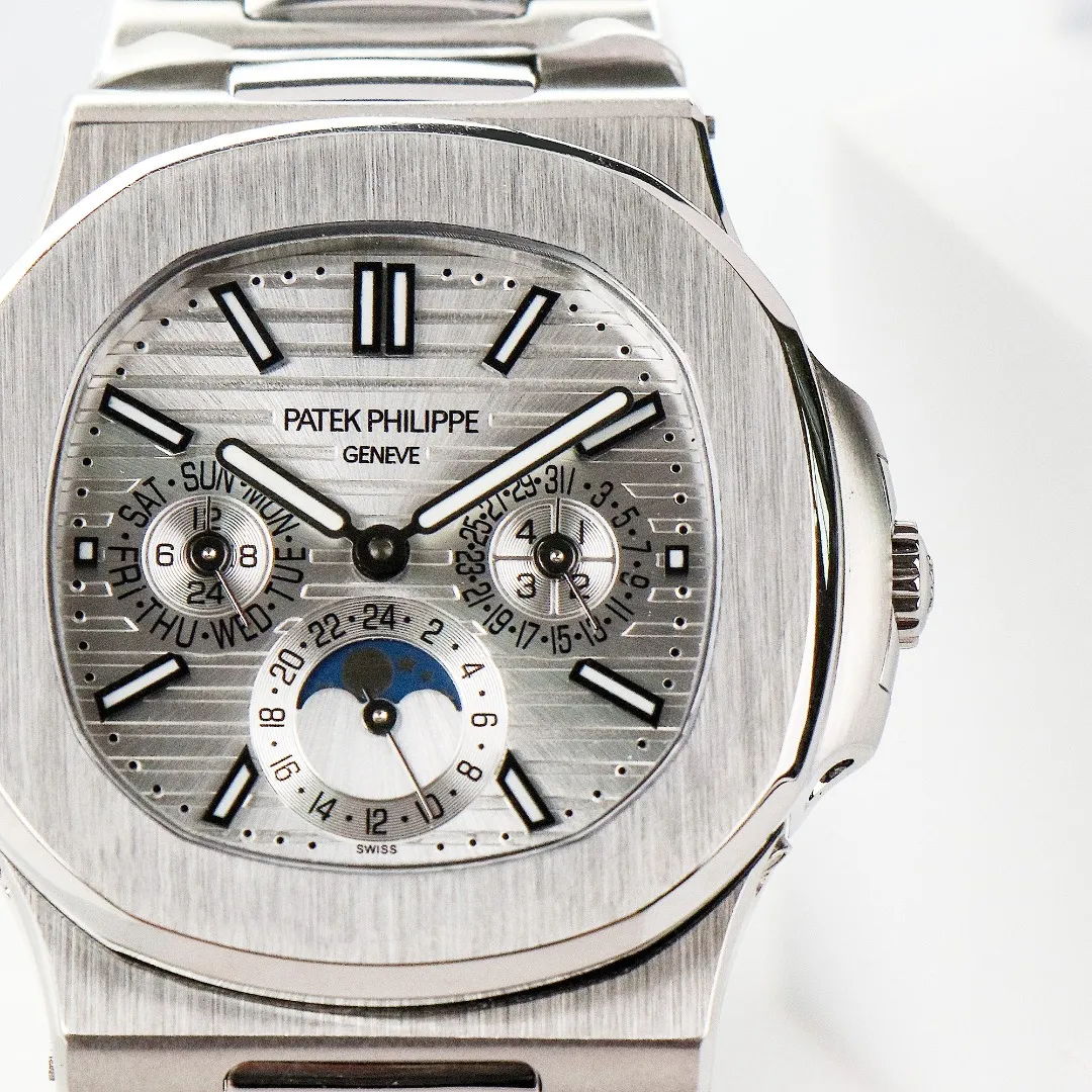Patek Philippe Silver Nautilus Watch