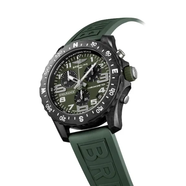Breitling Endurance Pro Men Quartz Green Rubber Watch X823106B1L1S1