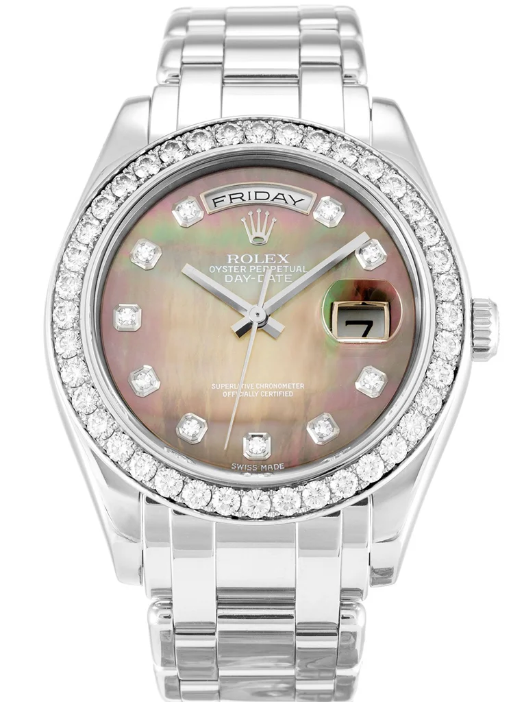 Rolex Day-Date 36mm Mother of Pearl   Black Dial 18946