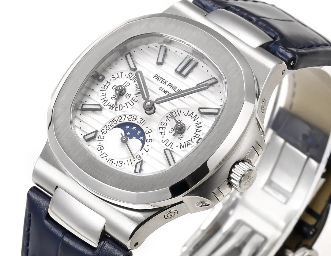 TW Patek Philippe Nautilus Blue Strap Watch