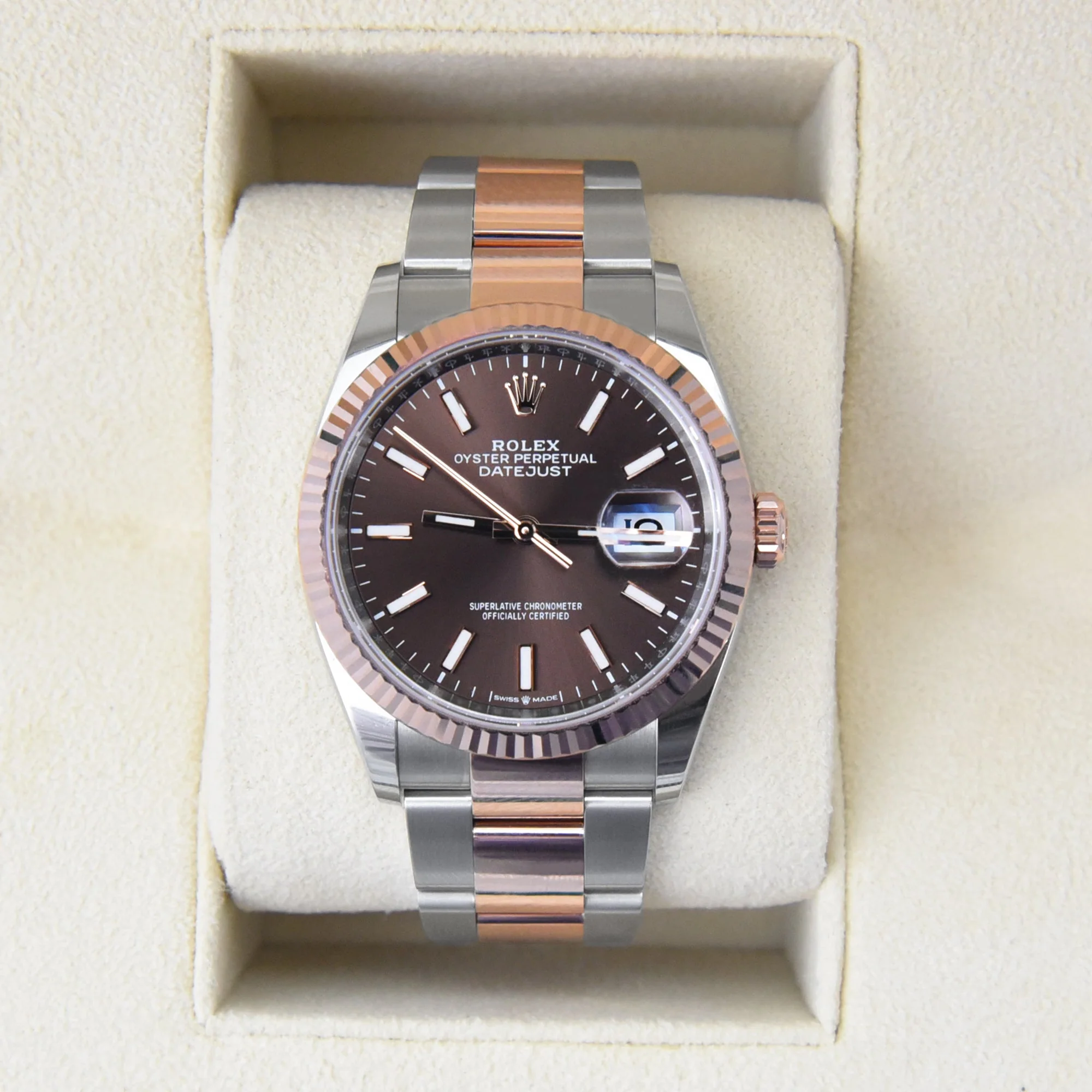 Superclone Rolex Datejust 36 mm Chocolate Dial 126231 Oyster
