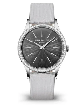 Patek Philippe Calatrava Diamond Gray Dial Ladies watch 4897G-010