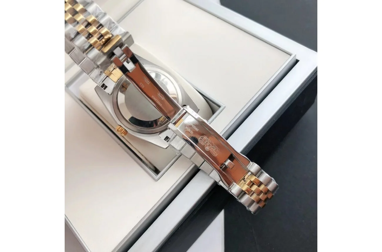 Couple Watches Rolex Datejust 36/28mm RG/SS Jub Grey/Rmn