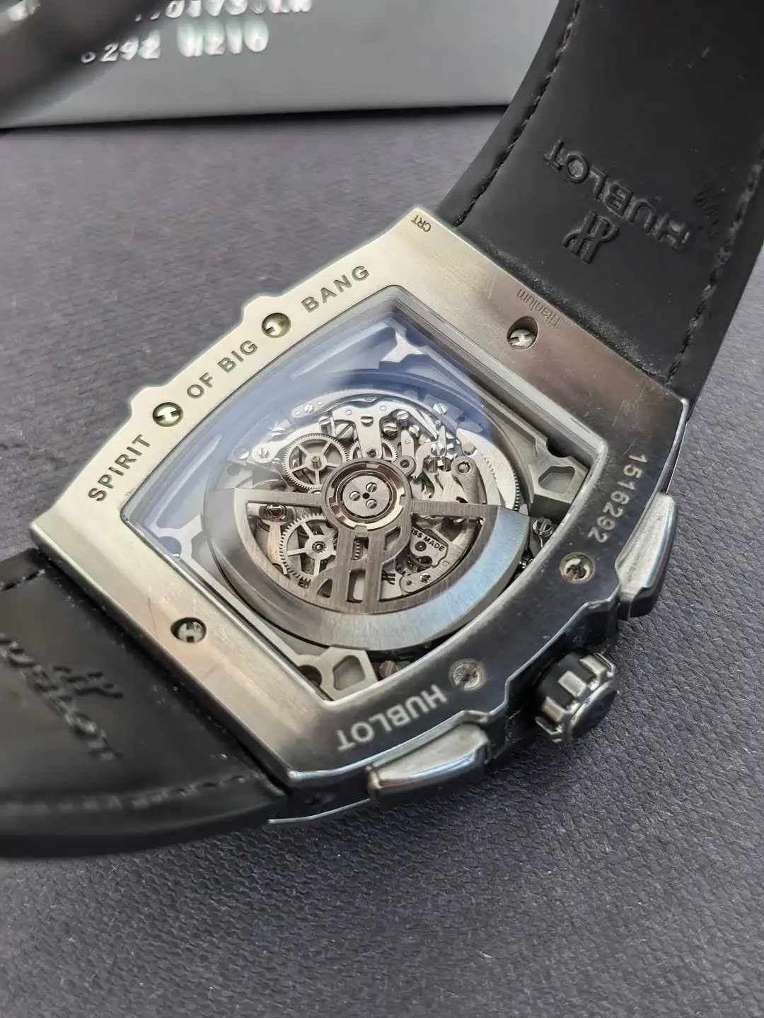 Hublot Spirit Of Big Bang Men Automatic Black Rubber Watch 601.NM.0173.RX