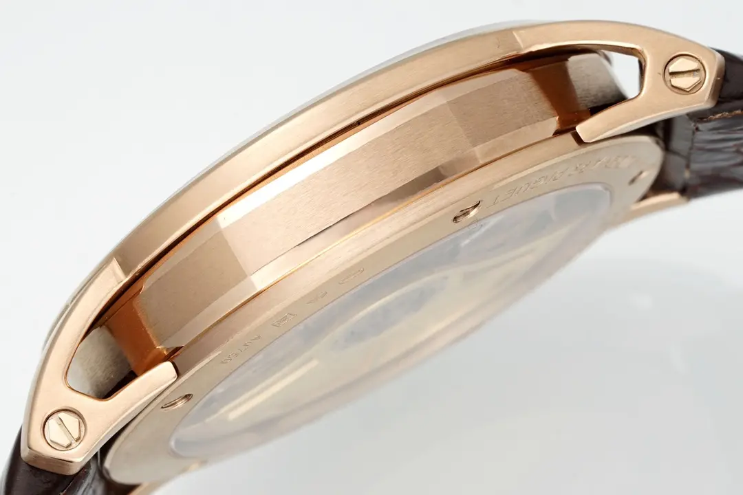 watch Audemars Piguet CODE 11.59 Blue Dial Three-Hand Automatic Watch   41mm Rose Gold Case with Brown Leather Strap