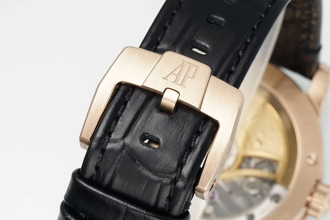 watch Audemars Piguet CODE 11.59 Blue Dial Three-Hand Automatic Watch   Rose Gold and Stainless Steel, 41mm