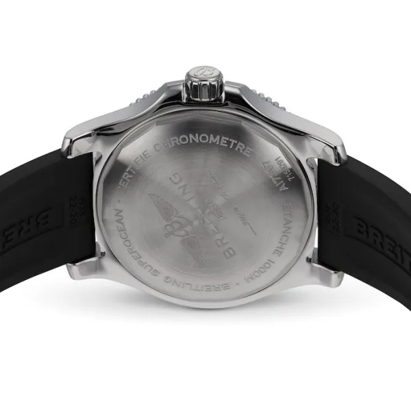 Breitling Superocean Men Automatic Yellow Rubber Watch A17367021I1S2