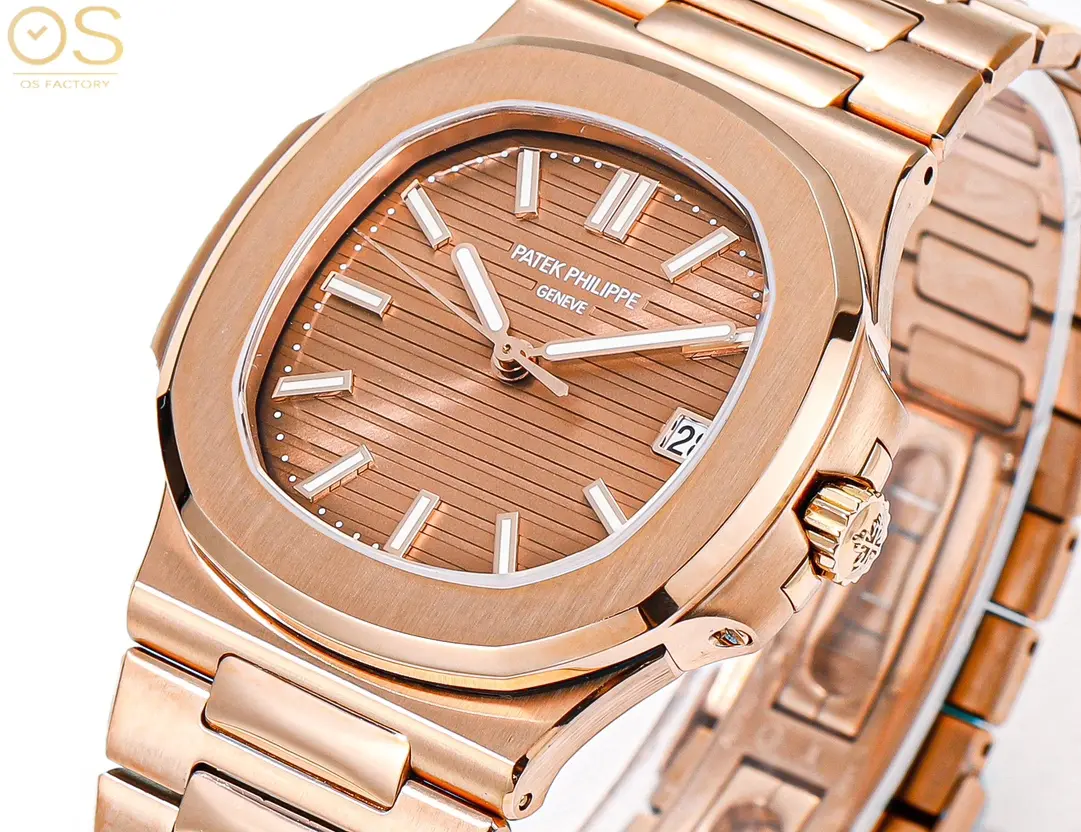 OSFactory Rose Gold Nautilus Style Watch