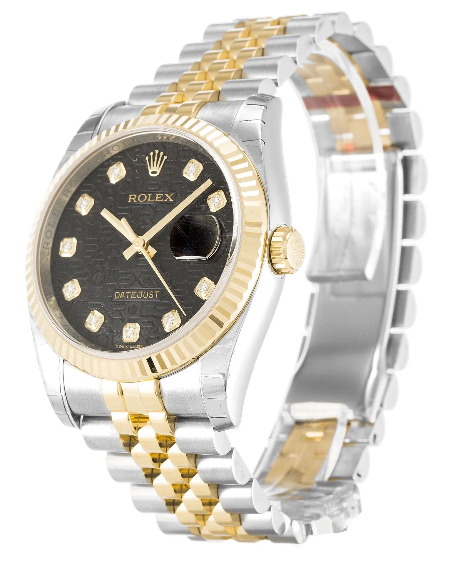 Rolex Datejust 36mm Black Jubilee Dial 116233