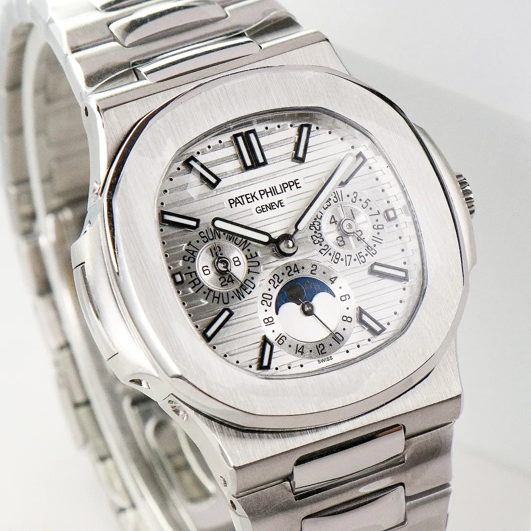 Patek Philippe Silver Nautilus Watch