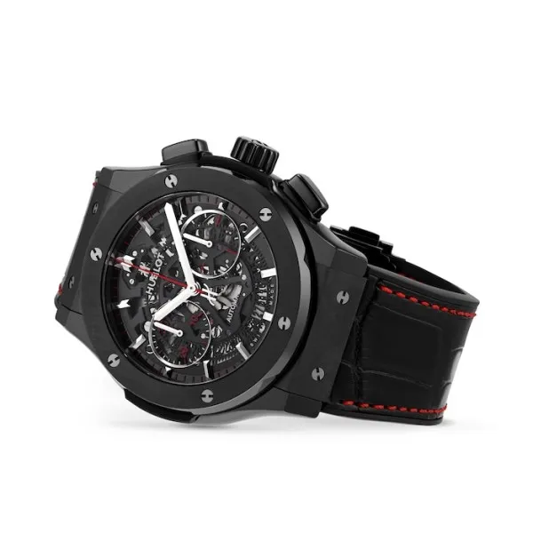 Hublot Classic Fusion Men Automatic Black Alligator Watch 525.CM.0173.LR.AUM20