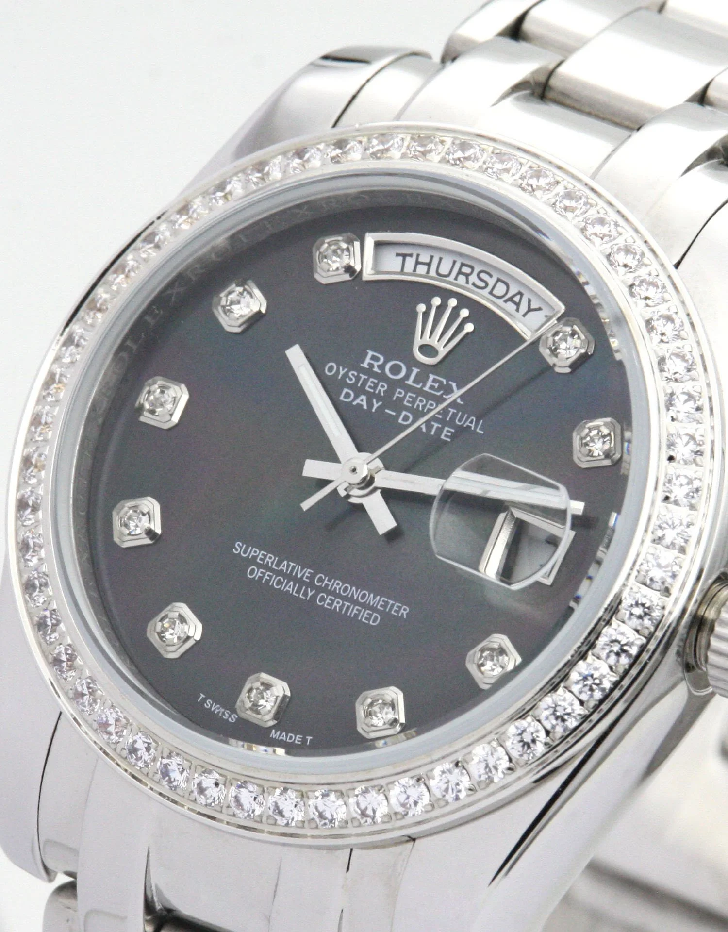 Rolex Day-Date 36mm Black Dial 118346