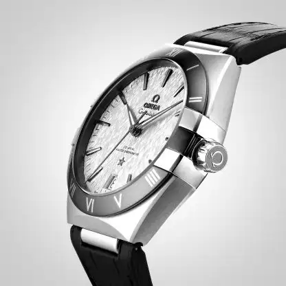 Omega Constellation Men Automatic Grey Rubber Watch O13112412106001