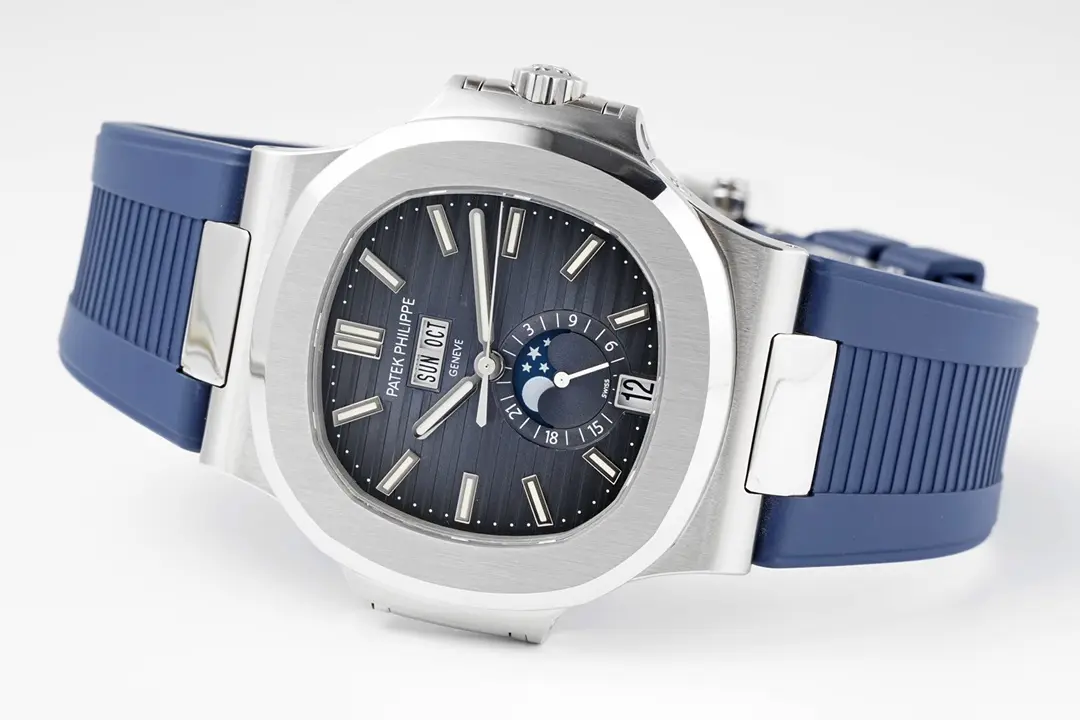 Patek Philippe Blue Nautilus Rubber Watch