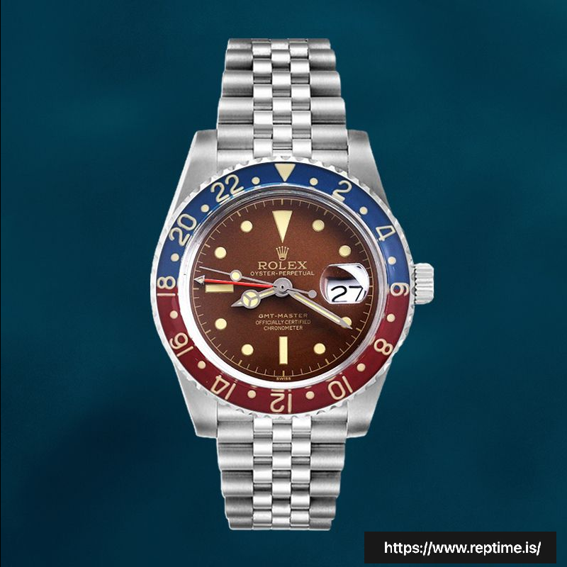 Rolex GMT-Master 40mm Men’s 6542 Silver-tone Automatic Swiss Replica Watch