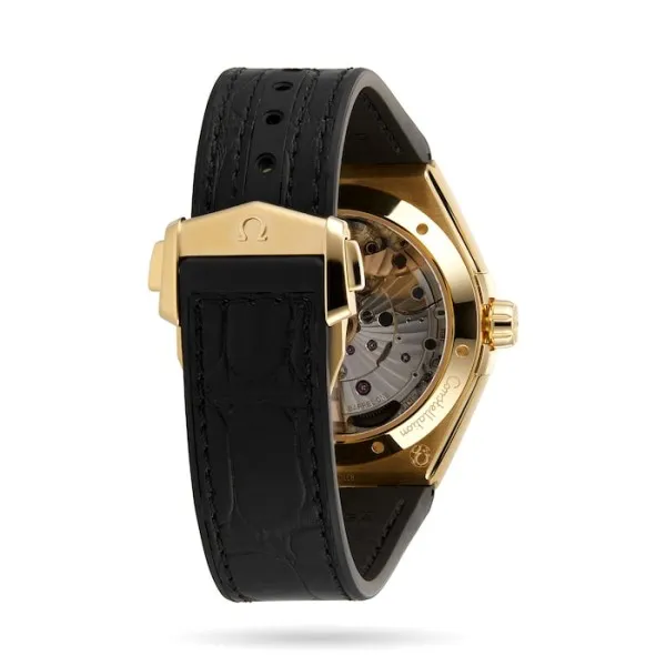 Omega Constellation Men Automatic Black Leather Watch O13163412101001