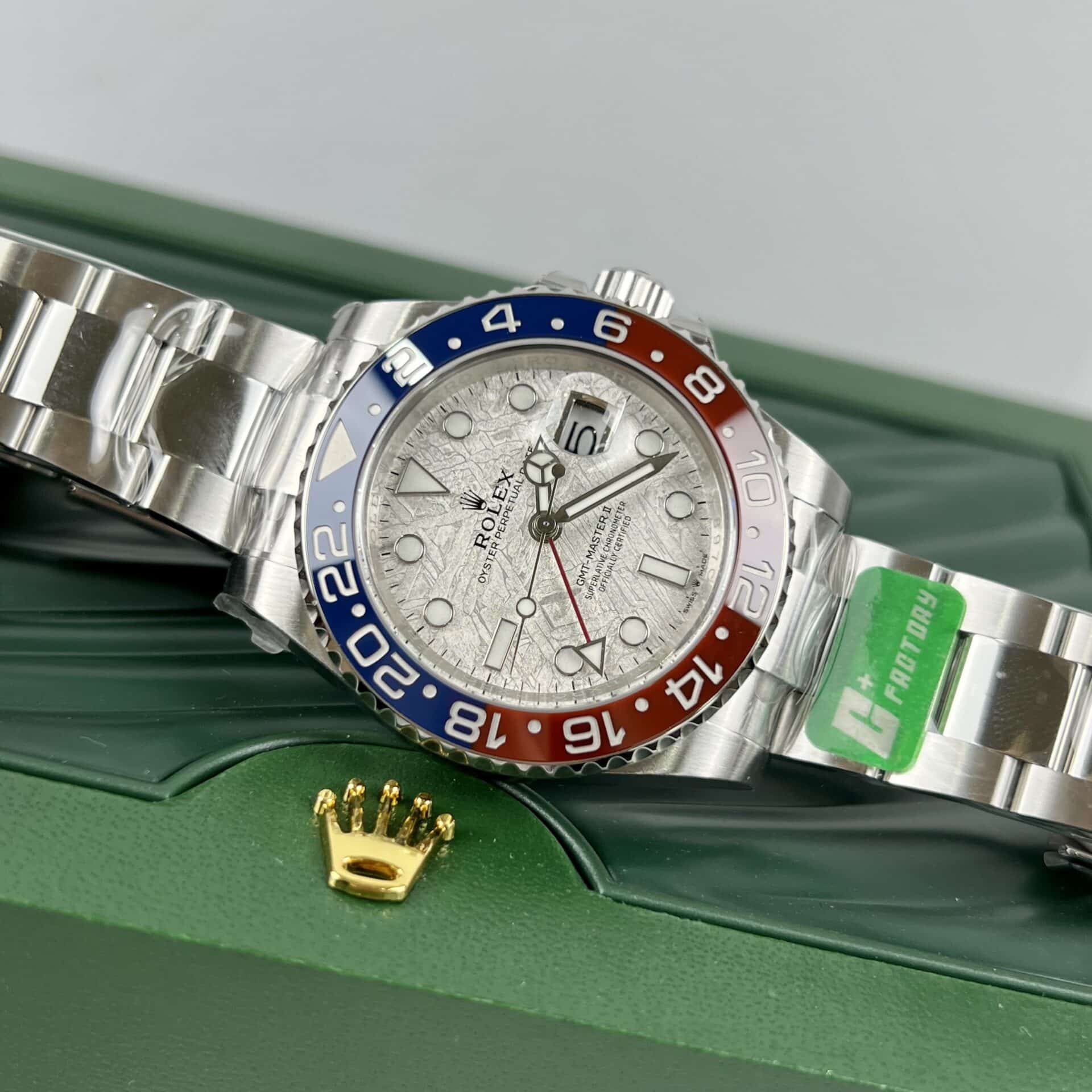 Superclone Rolex GMT-Master II Meteorite Dial 126719BLRO  Superman  Oyster