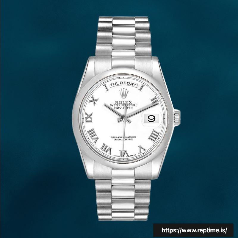 Rolex Day-Date 36mm 118206-0041 Men’s White Dial