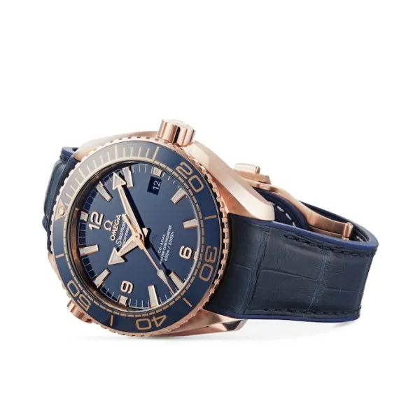 Omega Planet Ocean Men Automatic Blue Leather Watch O21563442103001