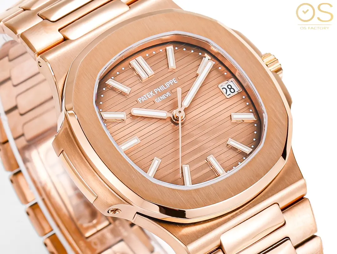 OSFactory Rose Gold Nautilus Style Watch