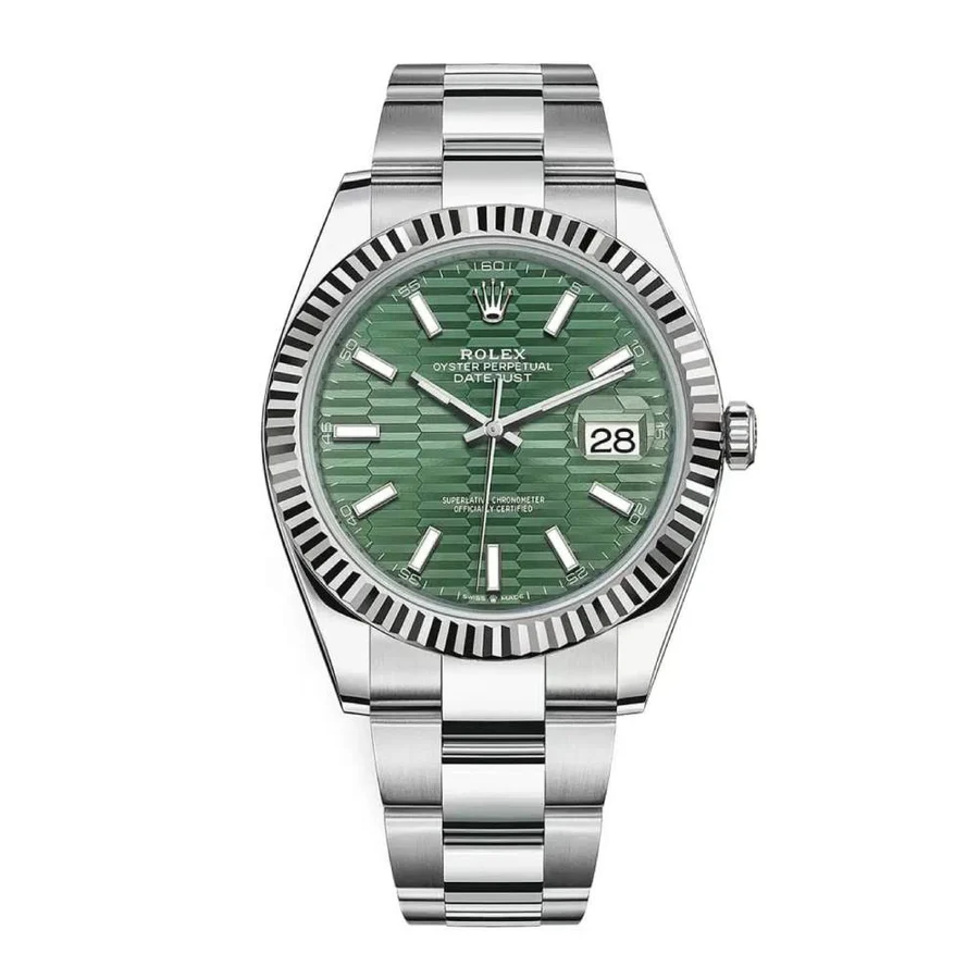 Rolex Datejust 126334 41mm Green Fluted Motif (Jubilee)