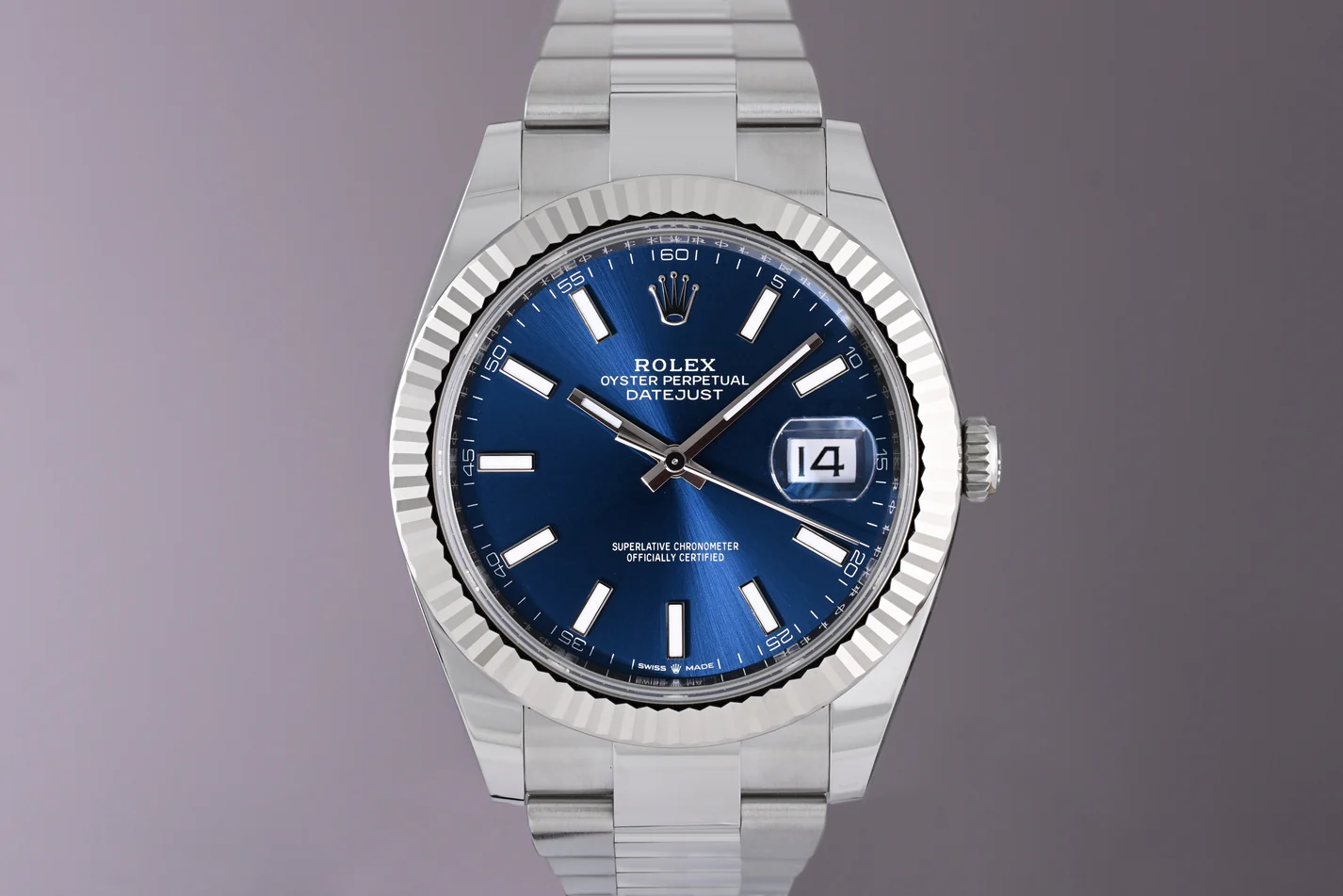 Rolex Datejust 41mm Blue Dial 126334 Oyster