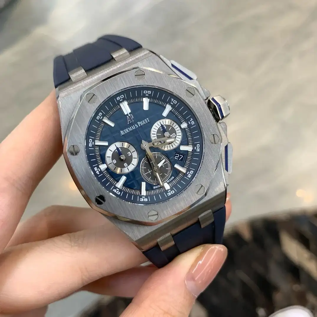 Audemars Piguet Royal Oak Offshore Selfwinding Chronograph Blue, Silver 26480TI.OO.A027CA.01