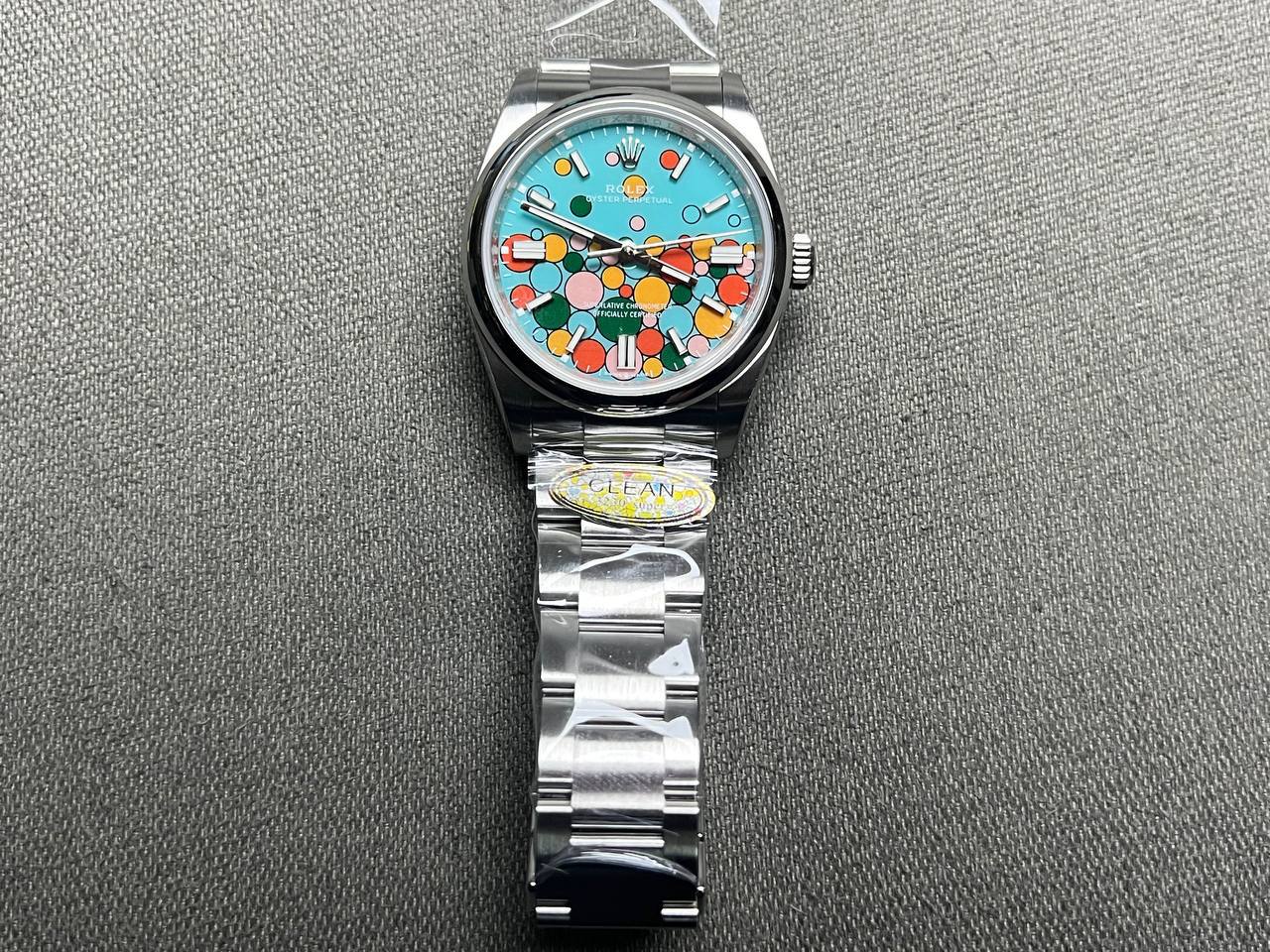 Superclone Rolex Day-Date 36 mm Turquoise Dial 126000