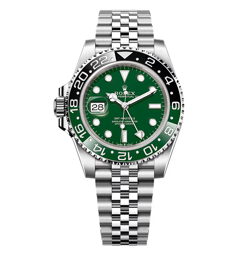 Superclone Rolex GMT-Master II 40 mm 126729VTNR Jubilee “Absinthe”