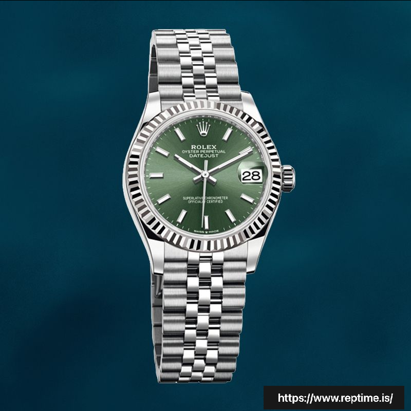 Rolex Datejust 31mm m278274-0018 Unisex Green Dial Silver-tone Swiss Replica Watch