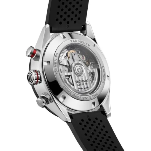 TAG Heuer Carrera Men Automatic Black Rubber Watch CBN2A1AA.FT6228