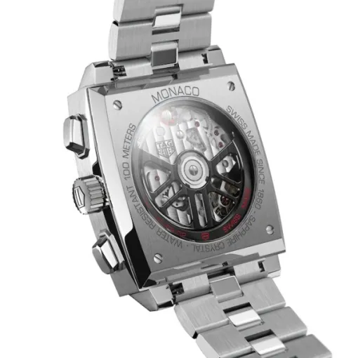 TAG Heuer Monaco Men Automatic Black Stainless Steel Watch CBL2113.BA0644