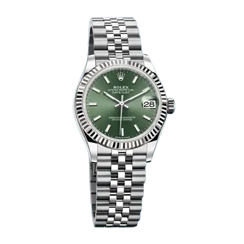 Rolex Datejust 31mm m278274-0018 Unisex Green Dial Silver-tone Swiss Replica Watch