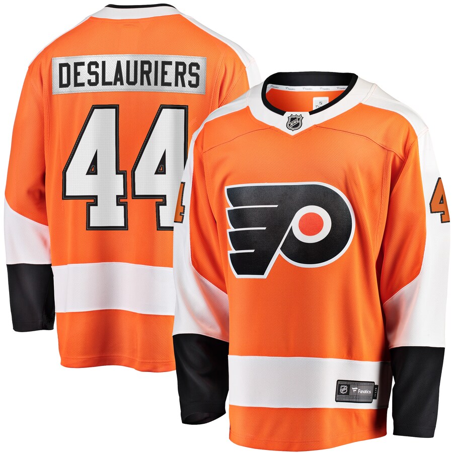 Men's Philadelphia Flyers Nicolas Deslauriers Fanatics Branded Orange Home Breakaway Player Jersey - Jersey