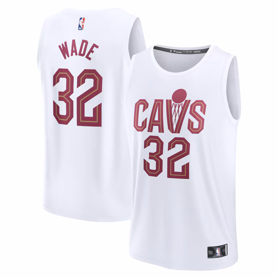 Men's Cleveland Cavaliers Dean Wade Fanatics White Fast Break Replica Player Jersey - Association Edition - Jersey