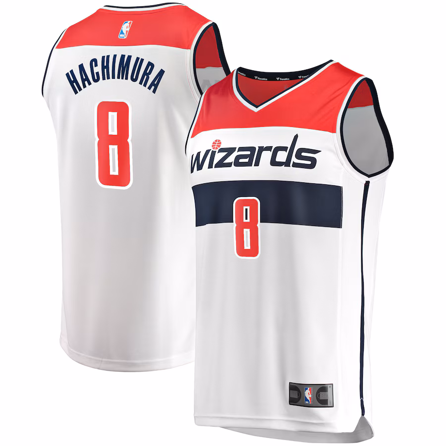 Youth Washington Wizards Rui Hachimura Fanatics White Fast Break Player Replica Jersey - Association Edition - Jersey