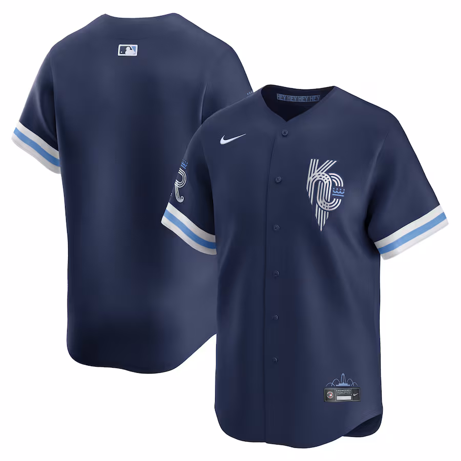 Men's Kansas City Royals  Nike Navy City Connect Limited Jersey - Jersey