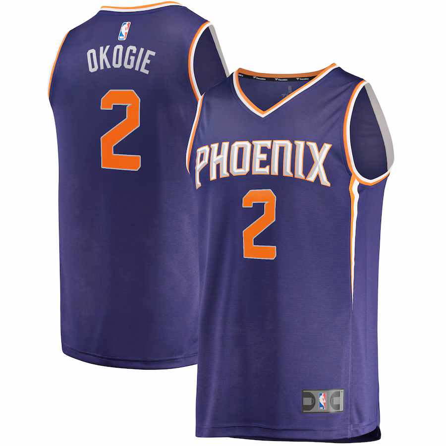 Men's Phoenix Suns Josh Okogie Fanatics Purple Fast Break Replica Jersey - Icon Edition - Jersey