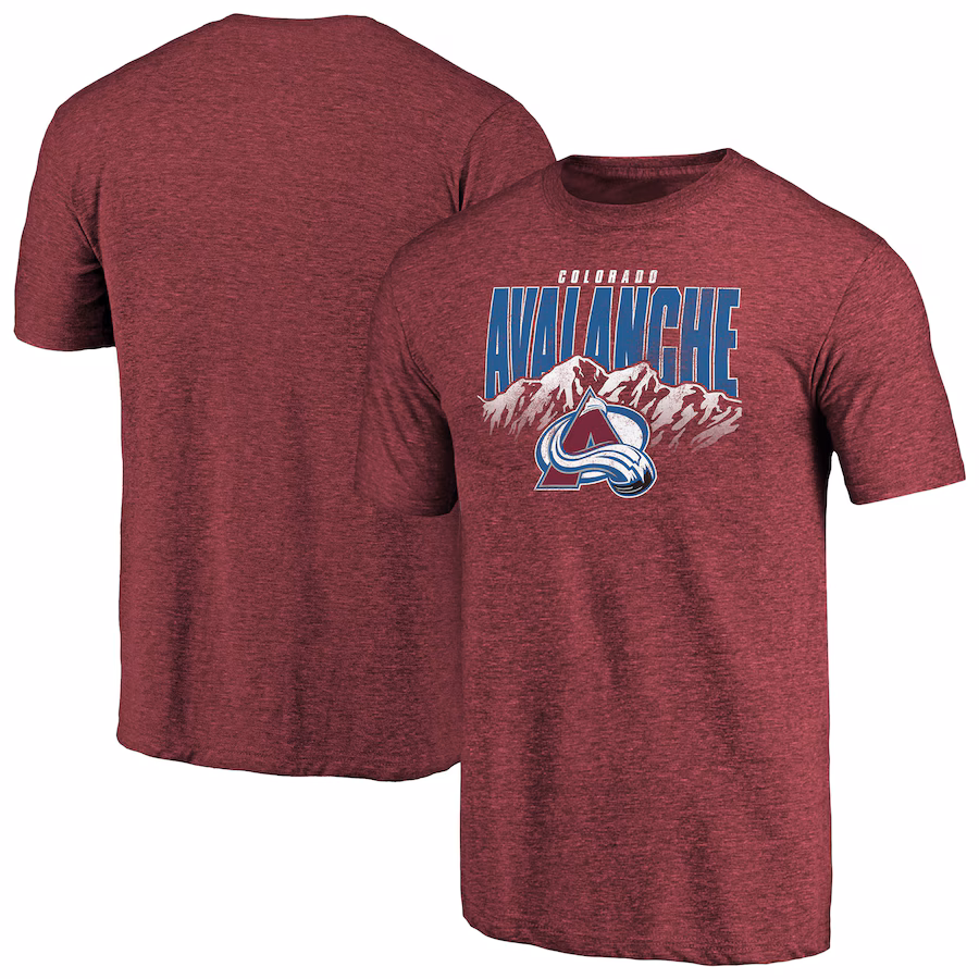 Men's Colorado Avalanche Burgundy Hometown Collection Tri-Blend T-Shirt - Jersey