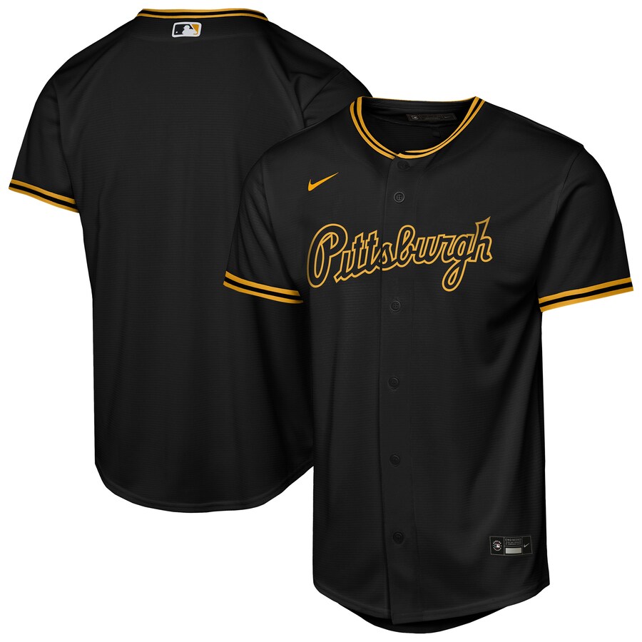 Youth Pittsburgh Pirates Nike Black Alternate 2 Replica Jersey - Jersey