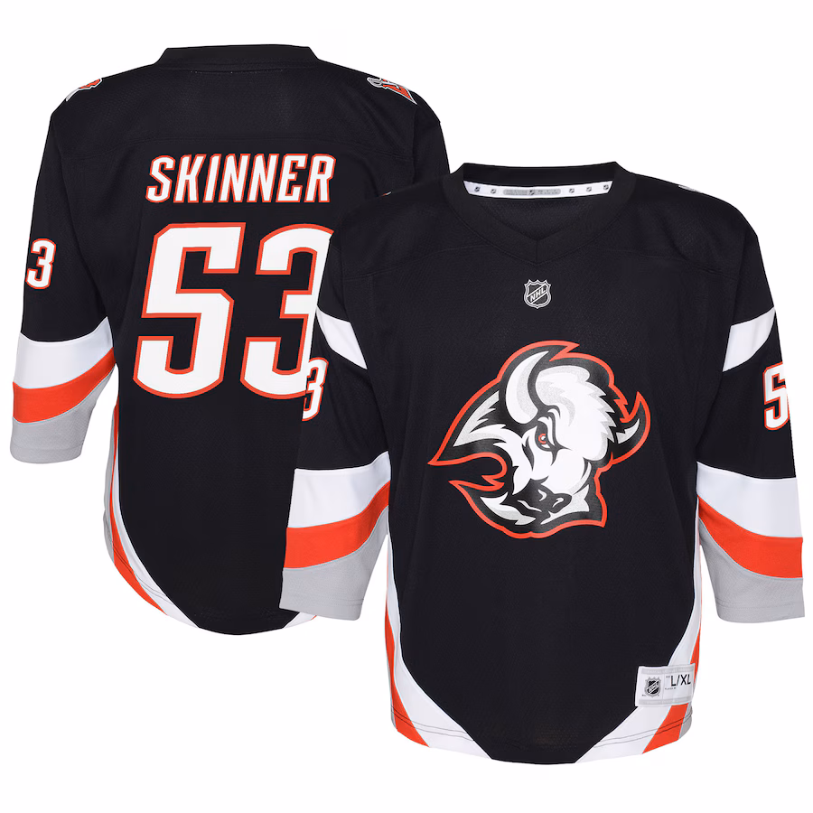 Youth Buffalo Sabres Jeff Skinner Black Alternate Replica Player Jersey - Jersey